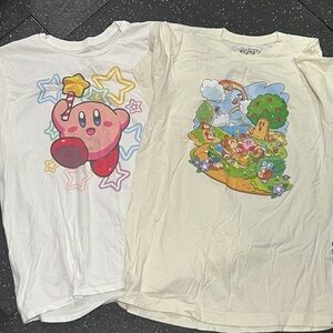Mens Kirby Nintendo set of 2 t SHIRT SIZE medium M
